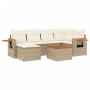 7-piece garden sofa set and beige synthetic rattan cushions by , Garden sets - Ref: Foro24-3227024, Price: 483,12 €, Discount: %