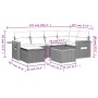 7-piece garden sofa set and beige synthetic rattan cushions by , Garden sets - Ref: Foro24-3227024, Price: 483,12 €, Discount: %