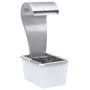 Stainless steel silver garden waterfall 52.4x34.2x82 cm by vidaXL, Fountains and waterfalls - Ref: Foro24-48093, Price: 442,3...