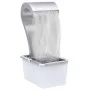 Silberner Gartenwasserfall aus Edelstahl 52,4x34,2x82 cm von vidaXL, Brunnen und Wasserfälle - Ref: Foro24-48093, Preis: 442,...