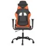 Schwarzer und orangefarbener Massage-Gaming-Stuhl aus Kunstleder von , Gaming-Stühle - Ref: Foro24-345405, Preis: 108,11 €, R...
