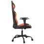 Schwarzer und orangefarbener Massage-Gaming-Stuhl aus Kunstleder von , Gaming-Stühle - Ref: Foro24-345405, Preis: 109,82 €, R...