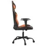 Schwarzer und orangefarbener Massage-Gaming-Stuhl aus Kunstleder von , Gaming-Stühle - Ref: Foro24-345405, Preis: 108,11 €, R...