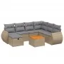 Gartensofa-Set mit beigem Kissenmix, 8-teilig aus PE-Rattan von , Gartensets - Ref: Foro24-3265077, Preis: 510,08 €, Rabatt: %