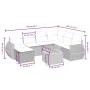 Gartensofa-Set mit beigem Kissenmix, 8-teilig aus PE-Rattan von , Gartensets - Ref: Foro24-3265077, Preis: 510,08 €, Rabatt: %