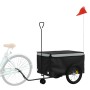 Fahrradanhänger aus schwarzem und grauem Eisen, 45 kg von , Fahrradanhänger - Ref: Foro24-94112, Preis: 103,62 €, Rabatt: %