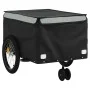 Black and gray iron bicycle trailer 45 kg by , Bicycle trailers - Ref: Foro24-94112, Price: 101,99 €, Discount: %