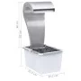 Silberner Gartenwasserfall aus Edelstahl 52,4x34,2x82 cm von vidaXL, Brunnen und Wasserfälle - Ref: Foro24-48093, Preis: 442,...