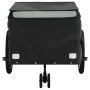 Black and gray iron bicycle trailer 45 kg by , Bicycle trailers - Ref: Foro24-94112, Price: 101,99 €, Discount: %