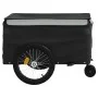 Black and gray iron bicycle trailer 45 kg by , Bicycle trailers - Ref: Foro24-94112, Price: 101,99 €, Discount: %