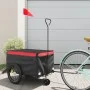 Schwarz-roter Fahrradanhänger aus Eisen, 30 kg von , Fahrradanhänger - Ref: Foro24-94097, Preis: 87,52 €, Rabatt: %