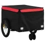 Schwarz-roter Fahrradanhänger aus Eisen, 30 kg von , Fahrradanhänger - Ref: Foro24-94097, Preis: 87,52 €, Rabatt: %