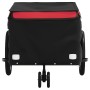 Schwarz-roter Fahrradanhänger aus Eisen, 30 kg von , Fahrradanhänger - Ref: Foro24-94097, Preis: 89,16 €, Rabatt: %