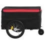 Schwarz-roter Fahrradanhänger aus Eisen, 30 kg von , Fahrradanhänger - Ref: Foro24-94097, Preis: 87,52 €, Rabatt: %
