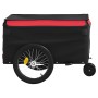 Schwarz-roter Fahrradanhänger aus Eisen, 30 kg von , Fahrradanhänger - Ref: Foro24-94097, Preis: 89,16 €, Rabatt: %