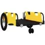 Remolque para bicicletas hierro y tela Oxford amarillo de , Remolques para bicicletas - Ref: Foro24-94190, Precio: 78,80 €, D...
