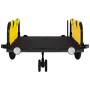 Fahrradanhänger aus Eisen und gelbem Oxford-Stoff von , Fahrradanhänger - Ref: Foro24-94190, Preis: 80,16 €, Rabatt: %