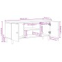 Mueble de TV madera maciza de mango negro 105x33x46 cm de , Muebles TV - Ref: Foro24-356819, Precio: 101,52 €, Descuento: %