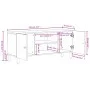 Mueble de TV madera maciza de mango negro 105x33x46 cm de , Muebles TV - Ref: Foro24-356819, Precio: 87,70 €, Descuento: %