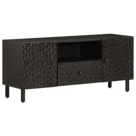 Massiver TV-Schrank aus schwarzem Mangoholz, 105 x 33 x 46 cm von , TV-Möbel - Ref: Foro24-356833, Preis: 91,68 €, Rabatt: %