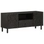 Massiver TV-Schrank aus schwarzem Mangoholz, 105 x 33 x 46 cm von , TV-Möbel - Ref: Foro24-356833, Preis: 91,68 €, Rabatt: %