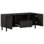 Massiver TV-Schrank aus schwarzem Mangoholz, 105 x 33 x 46 cm von , TV-Möbel - Ref: Foro24-356833, Preis: 91,68 €, Rabatt: %
