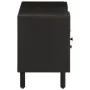 Solid black mango wood TV cabinet 105x33x46 cm by , TV Furniture - Ref: Foro24-356833, Price: 91,68 €, Discount: %