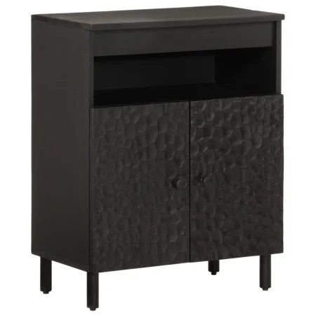 Solid black mango wood sideboard 60x33x75 cm by , Sideboards - Ref: Foro24-356844, Price: 101,35 €, Discount: %