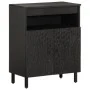 Solid black mango wood sideboard 60x33x75 cm by , Sideboards - Ref: Foro24-356844, Price: 101,35 €, Discount: %
