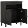 Aparador madera maciza de mango negro 60x33x75 cm de , Aparadores - Ref: Foro24-356844, Precio: 102,77 €, Descuento: %
