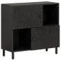 Sideboard aus massivem schwarzem Mangoholz, 80 x 33 x 75 cm von , Sideboards - Ref: Foro24-356846, Preis: 119,29 €, Rabatt: %