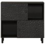 Aparador madera maciza de mango negro 80x33x75 cm de , Aparadores - Ref: Foro24-356846, Precio: 120,98 €, Descuento: %