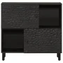 Sideboard aus massivem schwarzem Mangoholz, 80 x 33 x 75 cm von , Sideboards - Ref: Foro24-356846, Preis: 119,29 €, Rabatt: %