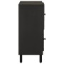 Aparador madera maciza de mango negro 80x33x75 cm de , Aparadores - Ref: Foro24-356846, Precio: 120,98 €, Descuento: %