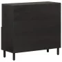 Sideboard aus massivem schwarzem Mangoholz, 80 x 33 x 75 cm von , Sideboards - Ref: Foro24-356846, Preis: 119,29 €, Rabatt: %
