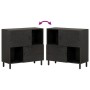 Aparador madera maciza de mango negro 80x33x75 cm de , Aparadores - Ref: Foro24-356846, Precio: 120,98 €, Descuento: %
