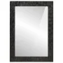 Espejo de baño madera maciza mango y vidrio negro 50x70x2,5 cm de , Espejos - Ref: Foro24-356850, Precio: 64,76 €, Descuento: %
