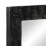 Badezimmerspiegel aus massivem Mangoholz und schwarzem Glas, 50 x 70 x 2,5 cm von , Spiegel - Ref: Foro24-356850, Preis: 65,8...