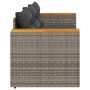 3-Sitzer-Gartensofa mit grauen synthetischen Rattankissen von , Outdoor-Sofas - Ref: Foro24-365830, Preis: 226,60 €, Rabatt: %