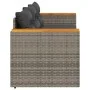 3-Sitzer-Gartensofa mit grauen synthetischen Rattankissen von , Outdoor-Sofas - Ref: Foro24-365830, Preis: 248,85 €, Rabatt: %