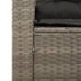 3-Sitzer-Gartensofa mit grauen synthetischen Rattankissen von , Outdoor-Sofas - Ref: Foro24-365830, Preis: 226,60 €, Rabatt: %
