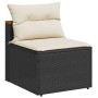 Garden sofa without armrests 2 pcs and black PE rattan cushions by , Outdoor sofas - Ref: Foro24-365832, Price: 138,40 €, Dis...