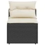 Garden sofa without armrests 2 pcs and black PE rattan cushions by , Outdoor sofas - Ref: Foro24-365832, Price: 158,86 €, Dis...