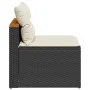 Garden sofa without armrests 2 pcs and black PE rattan cushions by , Outdoor sofas - Ref: Foro24-365832, Price: 158,86 €, Dis...
