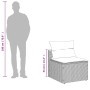 Gartensofa ohne Armlehnen 2 Stück und schwarze PE-Rattankissen von , Outdoor-Sofas - Ref: Foro24-365832, Preis: 138,40 €, Rab...