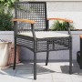 Gartenstühle mit Kissen, 2 Stück, schwarzes PE-Rattan und Akazienholz von , Gartenstühle - Ref: Foro24-366247, Preis: 104,75 ...