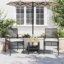 Gartenstühle mit Kissen, 2 Stück, schwarzes PE-Rattan und Akazienholz von , Gartenstühle - Ref: Foro24-366247, Preis: 122,25 ...