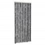 Cortina antimoscas chenilla gris y negro 100x230 cm