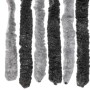 Grauer und schwarzer Chenille-Fliegenvorhang, 100 x 230 cm von , Moskitonetze für Fenster - Ref: Foro24-377331, Preis: 67,25 ...