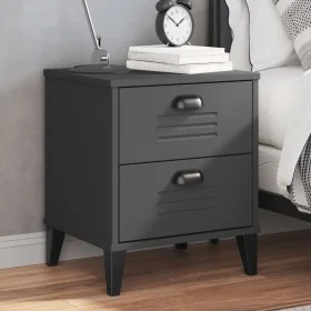Mesita de noche VIKEN madera de ingeniería gris antracita de , Mesitas de noche - Ref: Foro24-374910, Precio: 51,29 €, Descue...